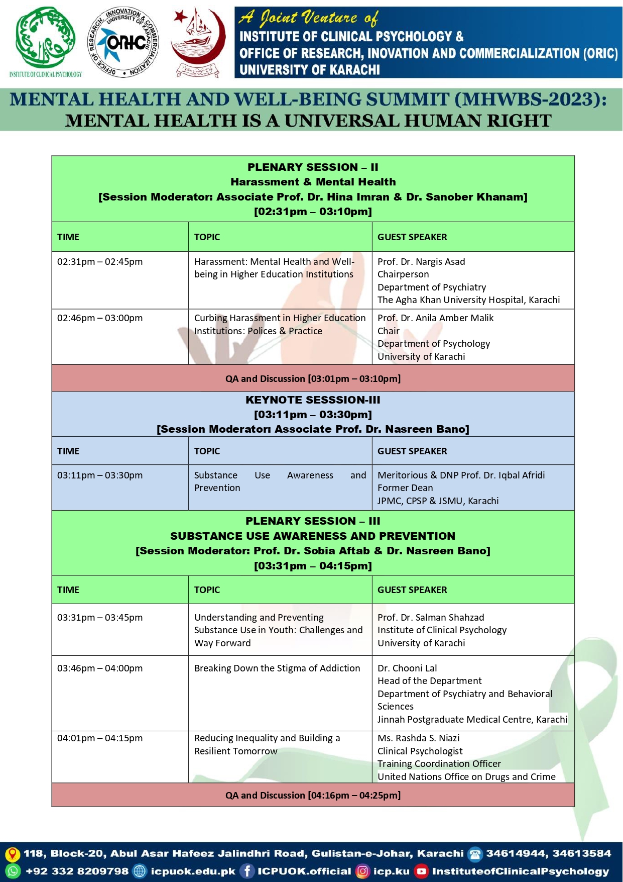 MHWBS-2023 program, page 3